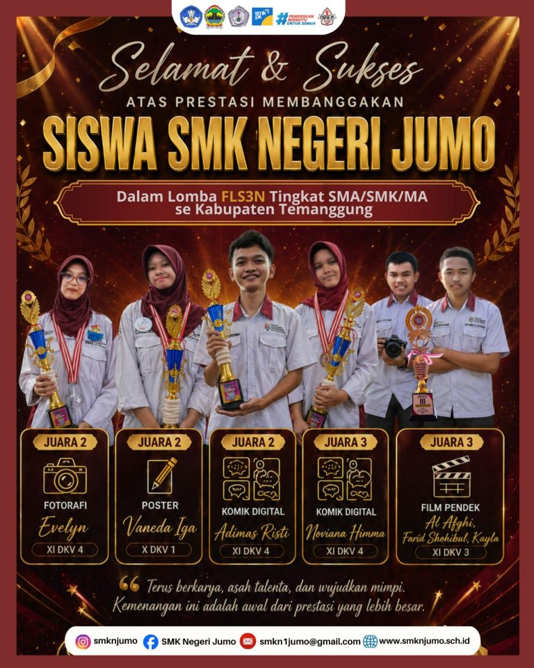 Siswa SMK Negeri Jumo Raih Prestasi Gemilang dalam Lomba FLS3N Tingkat Kabupaten Temanggung